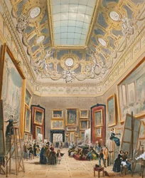 Dzień studiów w Luwrze, ok. 1840-49